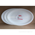 Plastic oval serving platter white 42.8x27.8cm #TG22579